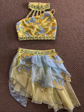 Glamour Two Piece Girls Dance Costume